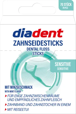 Zahnseidesticks Sensitive von DIADENT