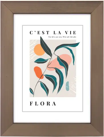 Bilderrahmen Flora Kunststoff stahl 13 x 18 cm von HAMA