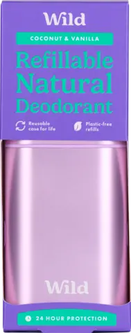Starter-Set Deo Behälter Purple und Coconut Dreams Deo Nachfüller von WILD