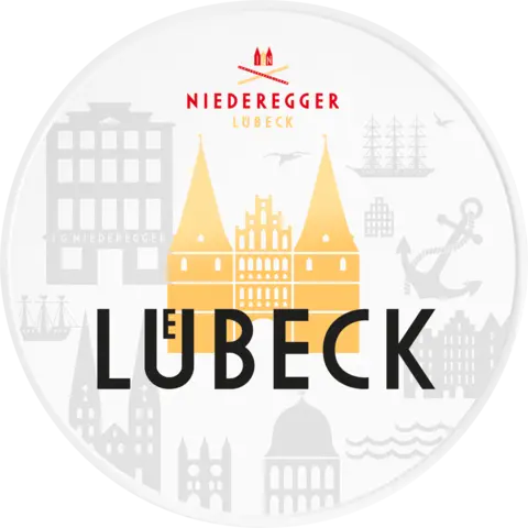 Marzipantorte mit Städtemotiv von NIEDEREGGER