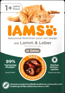 Advanced Nutrition Katze Lamm & Leber in Gelee ab 1 Jahr von IAMS