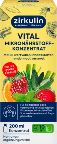Vital Mikronährstoffkonzentrat von ZIRKULIN