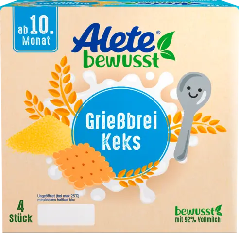 Grießbrei Keks ab 10. Monat von ALETE