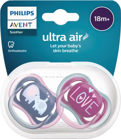 Schnuller UltraAir mixed 18+ Monat von AVENT