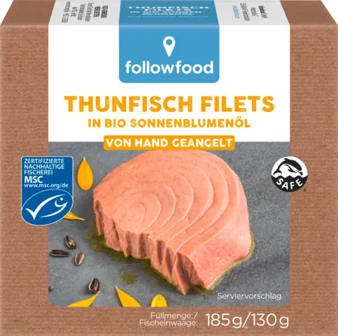 MSC Thunfischfilets in Bio Sonnenblumenöl von FOLLOWFOOD