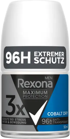 Maximum Protection Deo Roll-On Anti-Transpirant Cobalt Dry von REXONA