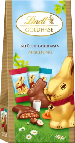 Goldhase gefüllt Mix von LINDT
