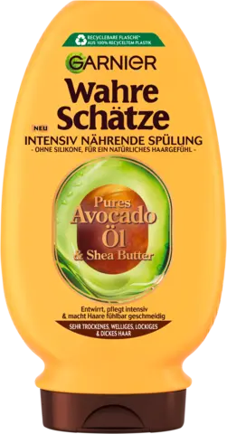 Wahre Schätze Intensiv nährende Spülung Avocado-Öl & Sheabutter von WAHRE SCHÄTZE
