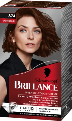 Brillance Intensiv-Color-Creme 874 samtbraun von BRILLANCE