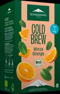 Bio Tee Cold Brew Minze & Orange von SCHNEEKOPPE