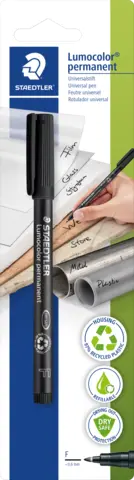 Lumocolor permanent Universalstift F 0,6 mm schwarz von STAEDTLER