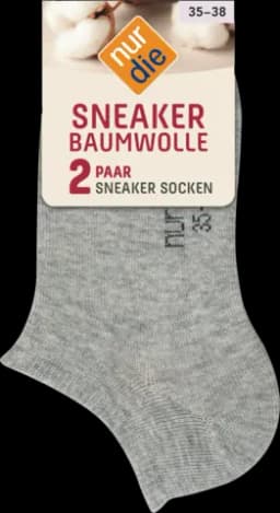 Damen Sneaker hellgraumelange Größe 354 Größe 35-38 2Paar von NUR DIE
