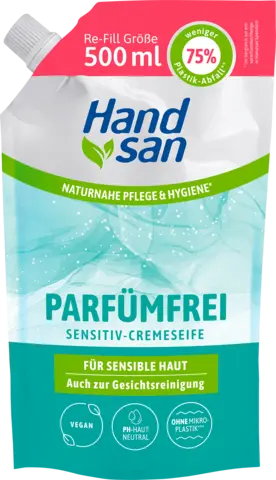 Sensitiv Cremeseife Nachfüllpack von HANDSAN