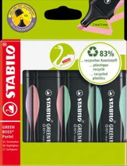green boss pastel 4er von STABILO