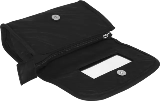 Schminktasche Polyester schwarz gestreift von SOAPLAND