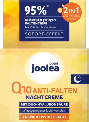 Nachtcreme & Schlafmaske Q10 Anti-Falten von JOOLEA
