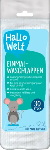 Hallo W.Waschlappen trock.30ST von HALLO WELT
