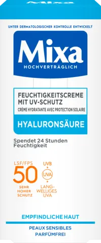 Feuchtigkeitscreme mit UV-Schutz LSF50 von MIXA
