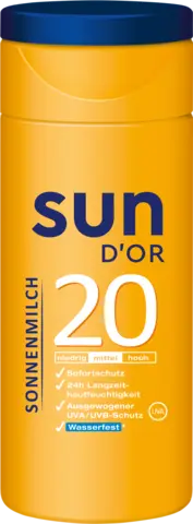 Sonnenmilch LSF 20 mittel von SUN D'OR