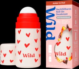Antitranspirant Roll On Starter Loveheart /Amber & Oud von WILD