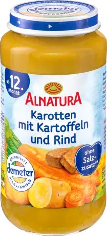 Demeter Karotten Kartoffeln und Rind ab 12. Monat von ALNATURA