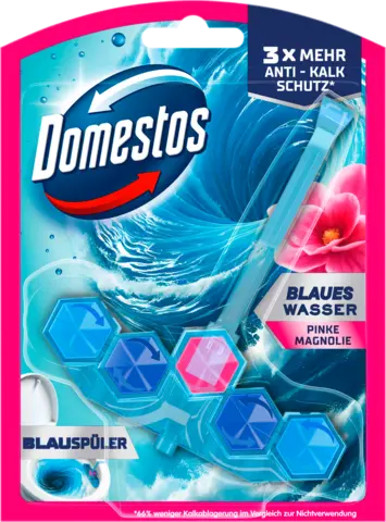 WC Stein Power5+ Aktiv Blauspüler Pinke Magnolie von DOMESTOS