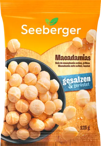 Macadamias geröstet, gesalzen von SEEBERGER