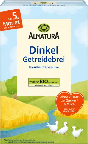 Bio Dinkel Getreidebrei ab 5. Monat von ALNATURA