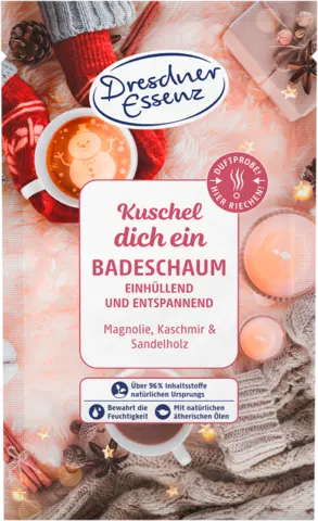 Badeschaum Kuschel dich ein von DRESDNER ESSENZ