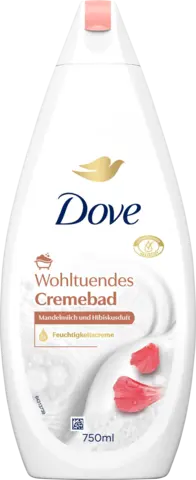 Pflegendes Cremebad Mandelmilch und Hibiskusduft von DOVE
