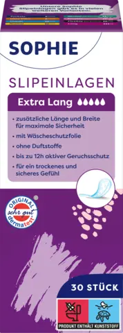 Slipeinlagen Extra Lang von SOPHIE