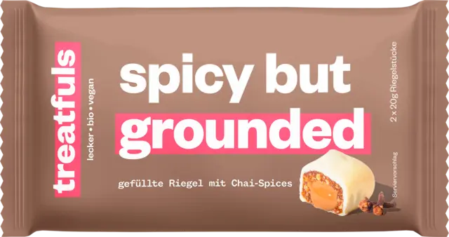 Bio gefüllte Chai Latte Riegel hell von TREATFULS