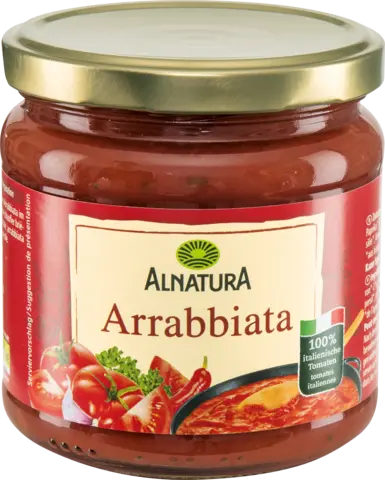 Bio Tomatensauce Arrabbiata von ALNATURA