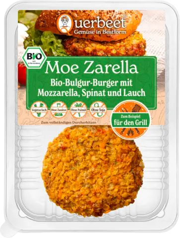 Bio Moe Zarella Bulgur Burger Patty von Querbeet