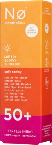 Nø safe tøday Glowy Sunfluid LSF 50+ von NO COSMETICS