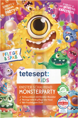 Kinder Knisterschaumbad Monsterparty von TETESEPT
