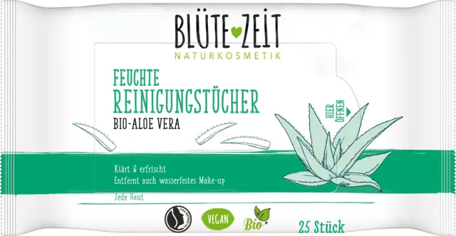 Feuchte Reinigungstücher von BLÜTEZEIT