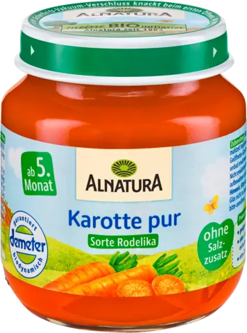 Demeter Karotte pur nach dem 4. Monat von ALNATURA