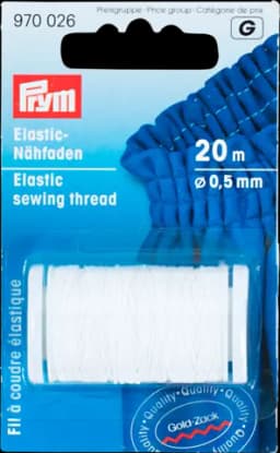 Elastic-Nähfaden weiß 0,5mm von PRYM