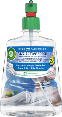 Active Fresh Duftspray Cotton & Weißer Flieder Nachfüller von AIRWICK