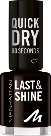 Last & Shine Nagellack 790 black is black von MANHATTAN