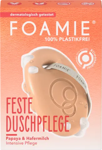Feste Duschpflege Papaya & Hafermilch von FOAMIE