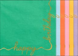 Servietten Happy Birthday Mix 33 x 33 cm von DIV.SAISONMARKEN