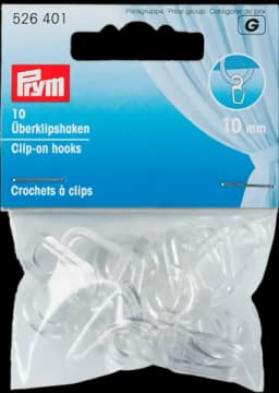 überklipshaken 10 mm transparent 10er von PRYM