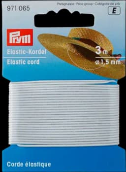 Elastic-Kordel weiß 1,5mm von PRYM
