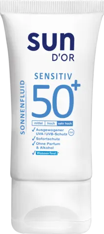 Sonnenfluid Sensitiv 50+ sehr hoch von SUN D'OR