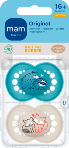 Original Schnuller matt Latex 16+ Monate von MAM