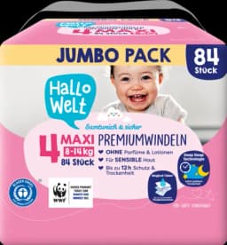 Windeln Gr. 4 Maxi JUMBO von HALLO WELT