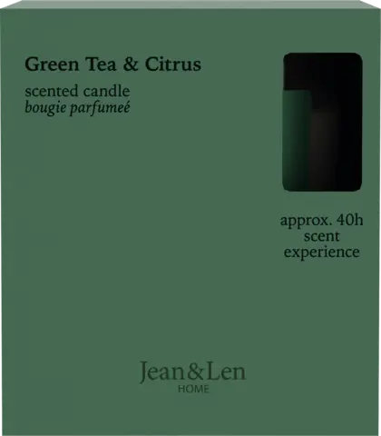 Scented Candle Green Tea & Citrus von JEAN & LEN