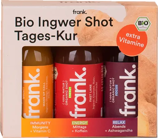 Bio Ingwer Shot Tageskur von FRANK JUICE